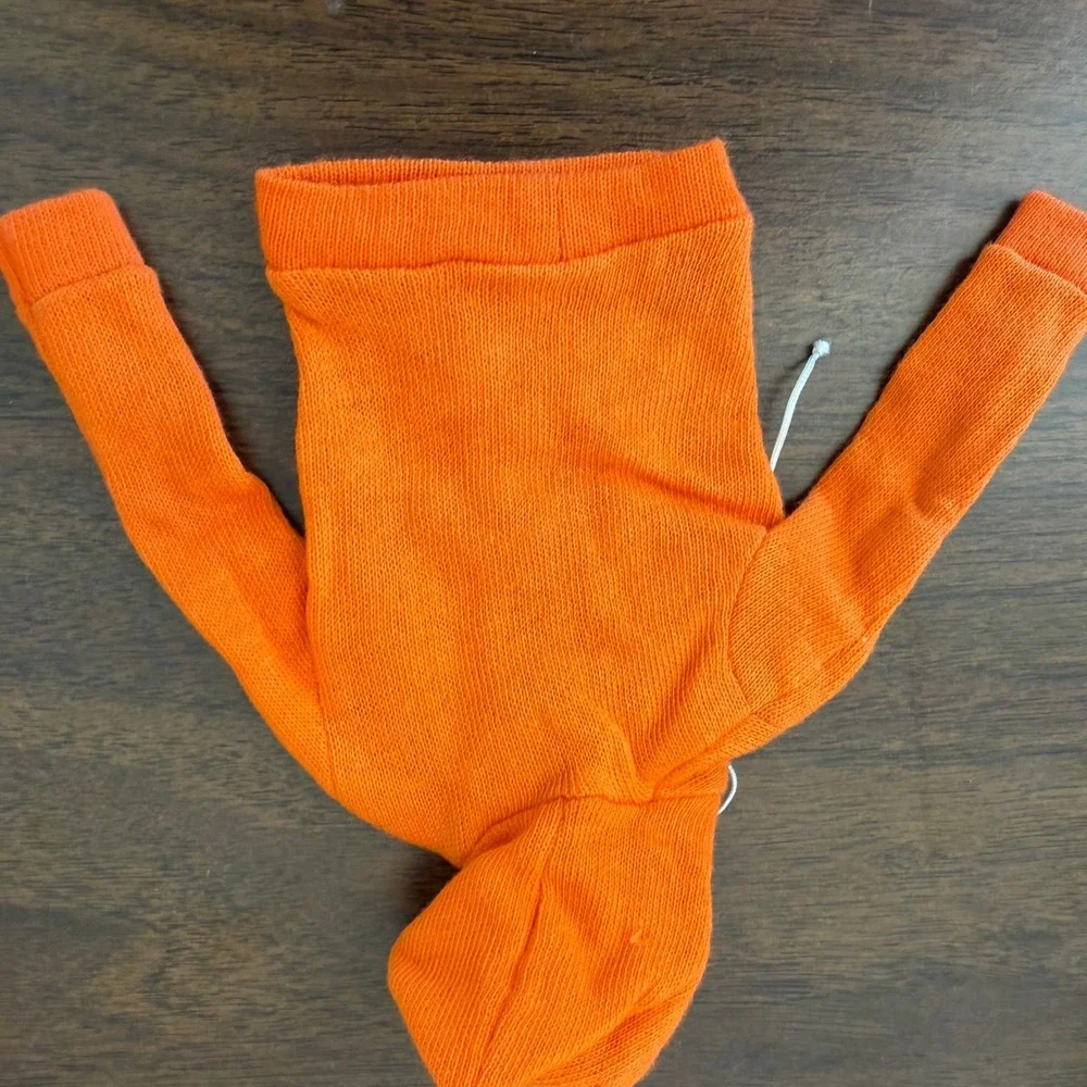 Vintage Ken by Mattel Orange Knit Hoodie Doll Clothing Accessory with Tag